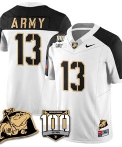 Bryson Daily Jersey #13 Army Black Knights Vapor Limited College Football Stitched White Alternate