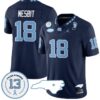 Bryson Nesbit Jersey #18 North Carolina Tar Heels Vapor College Football Stitched Navy 