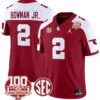 Billy Bowman Jr Jersey #2 Oklahoma Sooners 100th Anniversary Patch Vapor Limited College Football Stitched Crimson Alternate