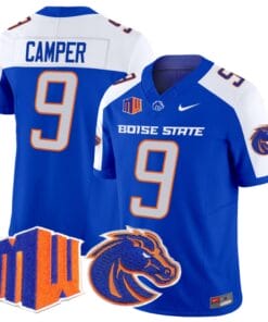 Cameron Camper Jersey #9 Boise State Broncos Vapor Limited College Football Stitched Royal Alternate