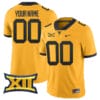Custom West Virginia Mountaineers Jersey Name and Number College Football Gold All Stitched 5 Custom West Virginia Mountaineers Jersey Name and Number College Football Gold All Stitched