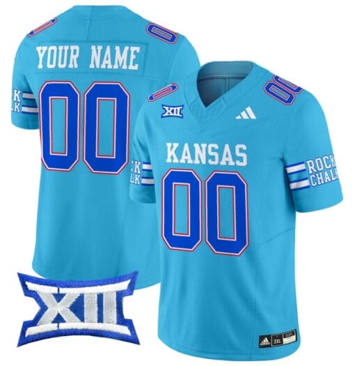 Custom Kansas Jayhawks Jersey Name and Number 2024 Vapor College Football Vapor Limited Old Ku