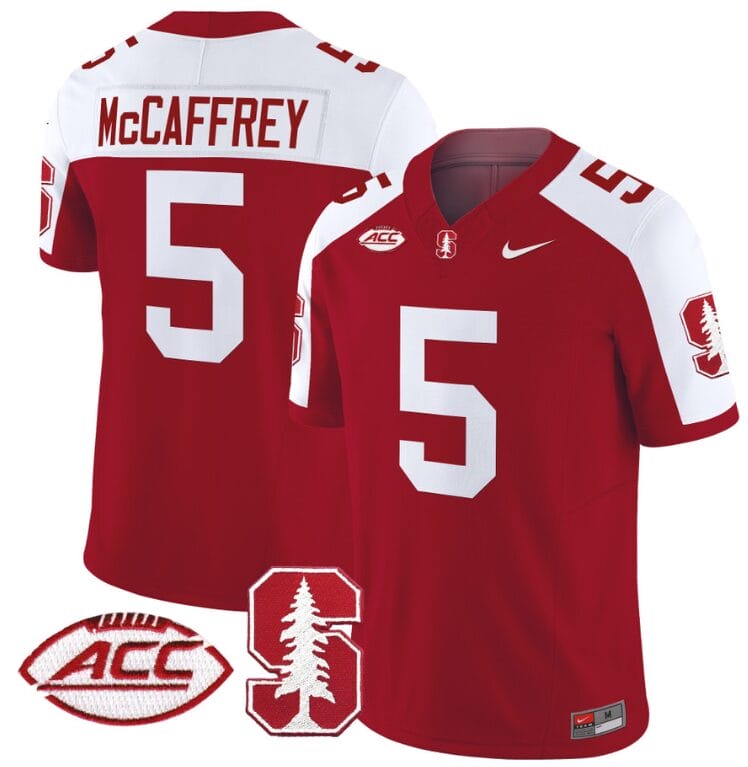 Christian McCaffrey Jersey #5 Stanford Cardinal Vapor Limited College Football Stitched Crimson Alternate 8 Christian McCaffrey Jersey #5 Stanford Cardinal Vapor Limited College Football Stitched Crimson Alternate
