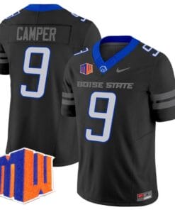 Cameron Camper Jersey #9 Boise State Broncos Vapor Limited College Football Stitched Black