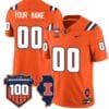 Custom Illinois Fighting Jersey Name and Number Vapor Limited College Football Stitched Orange