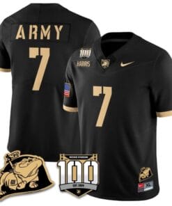 Champ Harris Jersey #7 Army Black Knights Vapor Limited College Football Stitched Black