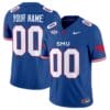 Custom SMU Mustangs Icy Jersey Name and Number College Football Vapor Limited Blue 5 Custom SMU Mustangs Icy Jersey Name and Number College Football Vapor Limited Blue