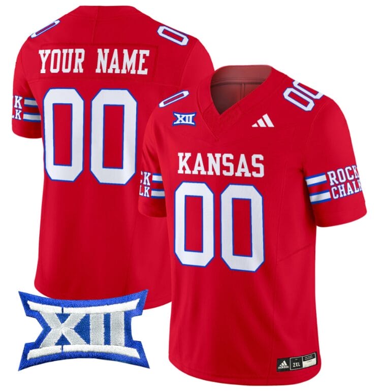 Custom Kansas Jayhawks Jersey Name and Number 2024 Vapor College Football Vapor Limited Red 8 Custom Kansas Jayhawks Jersey Name and Number 2024 Vapor College Football Vapor Limited Red