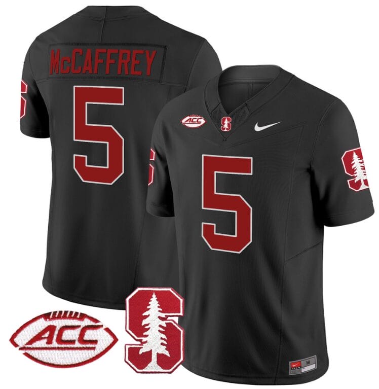 Christian McCaffrey Jersey #5 Stanford Cardinal Vapor Limited College Football Stitched Black 8 Christian McCaffrey Jersey #5 Stanford Cardinal Vapor Limited College Football Stitched Blac