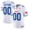 Custom SMU Mustangs Icy Jersey Name and Number College Football Vapor Limited White