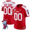 Custom Ole Miss Rebels Jersey Name and Number Vapor Limited College Football Stitched Red Alternate