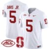 Chris Davis Jr Jersey #5 Stanford Cardinal Vapor Limited College Football Stitched White