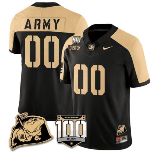 Custom Army Black Knights Jersey Name and Number Vapor Limited College Football Stitched Black Alternate