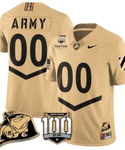 Custom Army Black Knights Jersey Name and Number Vapor Limited College Football Stitched Gold