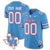 Custom Houston Cougars Jersey Name and Number Inspired Vapor College Football Limited All Stitched Blue 4 Custom Houston Cougars Jersey Name and Number Inspired Vapor College Football Limited All Stitched Blue