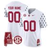 Custom Alabama Crimson Tide Jersey Name and Number Vapor College Football Limited Stitched White