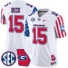 Carson Beck Jersey #15 Georgia Bulldogs American Style Vapor Limited Football Stitched White