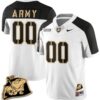 Custom Army Black Knights Jersey Name and Number Rocky The Bulldog Patch Vapor Limited College Football Stitched White Alternate
