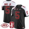 Chris Davis Jr Jersey #5 Stanford Cardinal Vapor Limited College Football Stitched Black Alternate 5 Chris Davis Jr Jersey #5 Stanford Cardinal Vapor Limited College Football Stitched Black Alternate