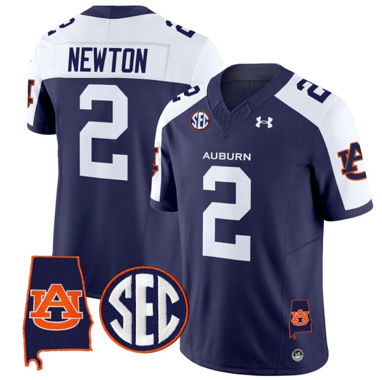 Cam Newton Jersey #2 Auburn Tigers SEC Patch Vapor Limited College Football Stitched Navy Alternate 8 Cam Newton Jersey #2 Auburn Tigers SEC Patch Vapor Limited College Football Stitched Navy Alternate