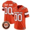 Custom Oklahoma State Cowboys Jersey Name and Number Leslie O'neal Patch Vapor Limited College Football Stitched Orange