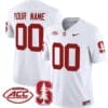 Custom Stanford Cardinal Jersey Name and Number Vapor Limited College Football Stitched White