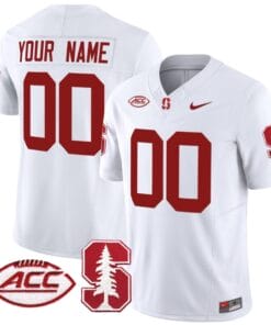 Custom Stanford Cardinal Jersey Name and Number Vapor Limited College Football Stitched White