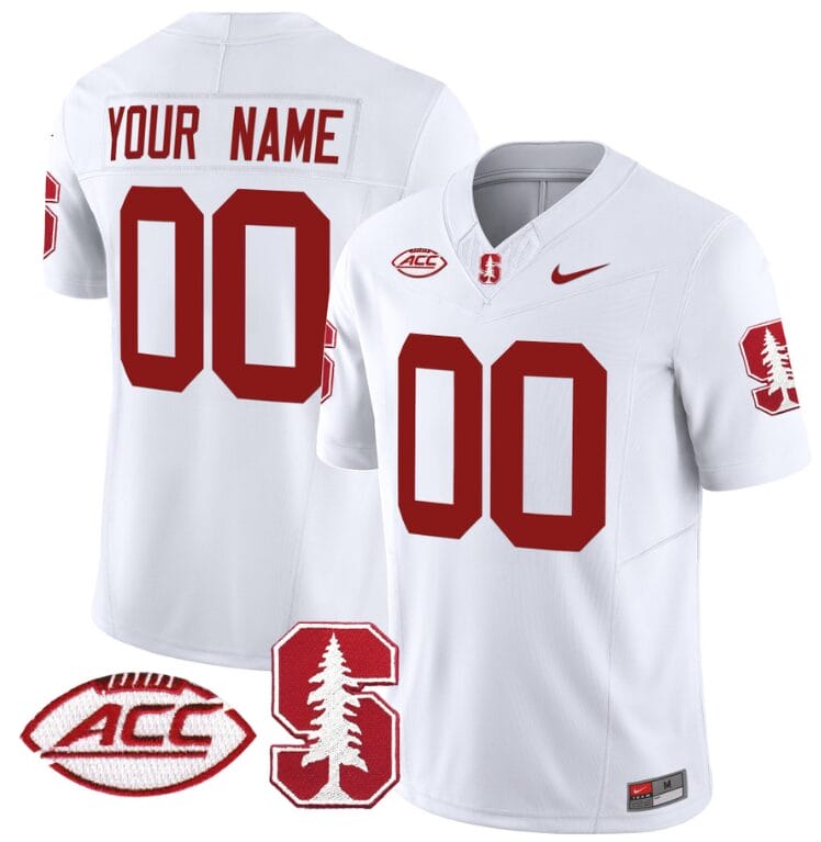 Custom Stanford Cardinal Jersey Name and Number Vapor Limited College Football Stitched White 8 Custom Stanford Cardinal Jersey Name and Number Vapor Limited College Football Stitched White