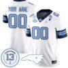 Custom North Carolina Tar Heels Jersey Name and Number Vapor College Football Stitched Alternate White