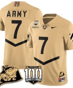 Champ Harris Jersey #7 Army Black Knights Vapor Limited College Football Stitched Gold