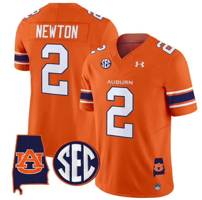 Cam Newton Jersey #2 Auburn Tigers SEC Patch Vapor Limited College Football Stitched Orange 8 Cam Newton Jersey #2 Auburn Tigers SEC Patch Vapor Limited College Football Stitched Orange