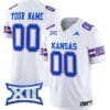 Custom Kansas Jayhawks Jersey Name and Number 2024 Vapor College Football Vapor Limited White