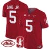 Chris Davis Jr Jersey #5 Stanford Cardinal Vapor Limited College Football Stitched Crimson 5 Chris Davis Jr Jersey #5 Stanford Cardinal Vapor Limited College Football Stitched Crimson