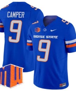 Cameron Camper Jersey #9 Boise State Broncos Vapor Limited College Football Stitched Royal