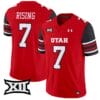 Cameron Rising Jersey #7 Utah Utes Vapor Limited College Football Stitched Red
