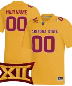 Custom Arizona State Sun Devils Jersey Name and Number College Football Gold Game All Stitched