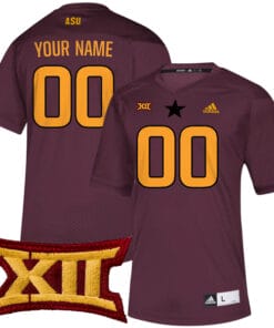 Custom Arizona State Sun Devils Jersey Name and Number College Football Maroon Game All Stitched