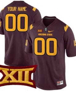 Custom Arizona State Sun Devils Jersey Name and Number College Football Maroon All Stitched