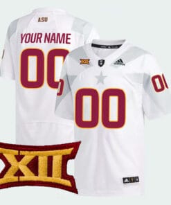 Custom Arizona State Sun Devils Jersey Name and Number College Football White Game All Stitched