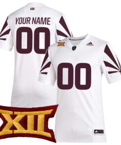 Custom Arizona State Sun Devils Jersey Name and Number College Football White All Stitched