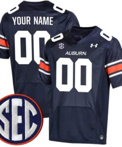 Custom Auburn Tigers Jersey Name and Number College Football Navy Home All Stitched