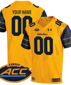 Custom California Golden Bears Jersey Name and Number College Football Gold Alternate Game All Stitched