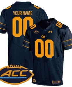 Custom California Golden Bears Jersey Name and Number College Football Navy Home Game All Stitched