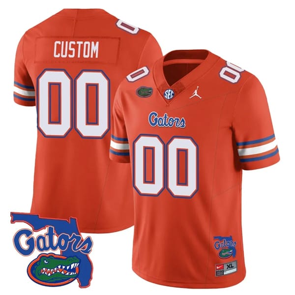 Custom Florida Gators Jersey Name and Number College Football Orange Limited All Stitched 8 Custom Florida Gators Jersey Name and Number College Football Orange Limited All Stitched