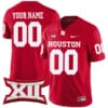 Custom Houston Cougars Jersey Name and Number College Football Red Game All Stitched