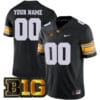 Custom Iowa Hawkeyes Jersey Name and Number College Football Black Game All Stitched