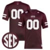 Custom Mississippi State Jersey Name and Number College Football Maroon Premier All Stitched