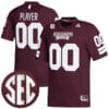 Custom Mississippi State Jersey Name and Number College Football Maroon All Stitched