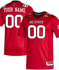 Custom NC State Wolfpack Jersey Name and Number College Football Red Home Game All Stitched