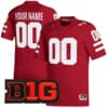 Custom Nebraska Cornhuskers Jersey Name and Number College Football Scarlet Premier All Stitched